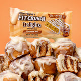 FITCRUNCH Delights texte-nutrition, 150 calories et 1 g de sucre.