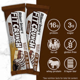 Barres FITCRUNCH protéinées avec mélange whey isolate et concentrate.