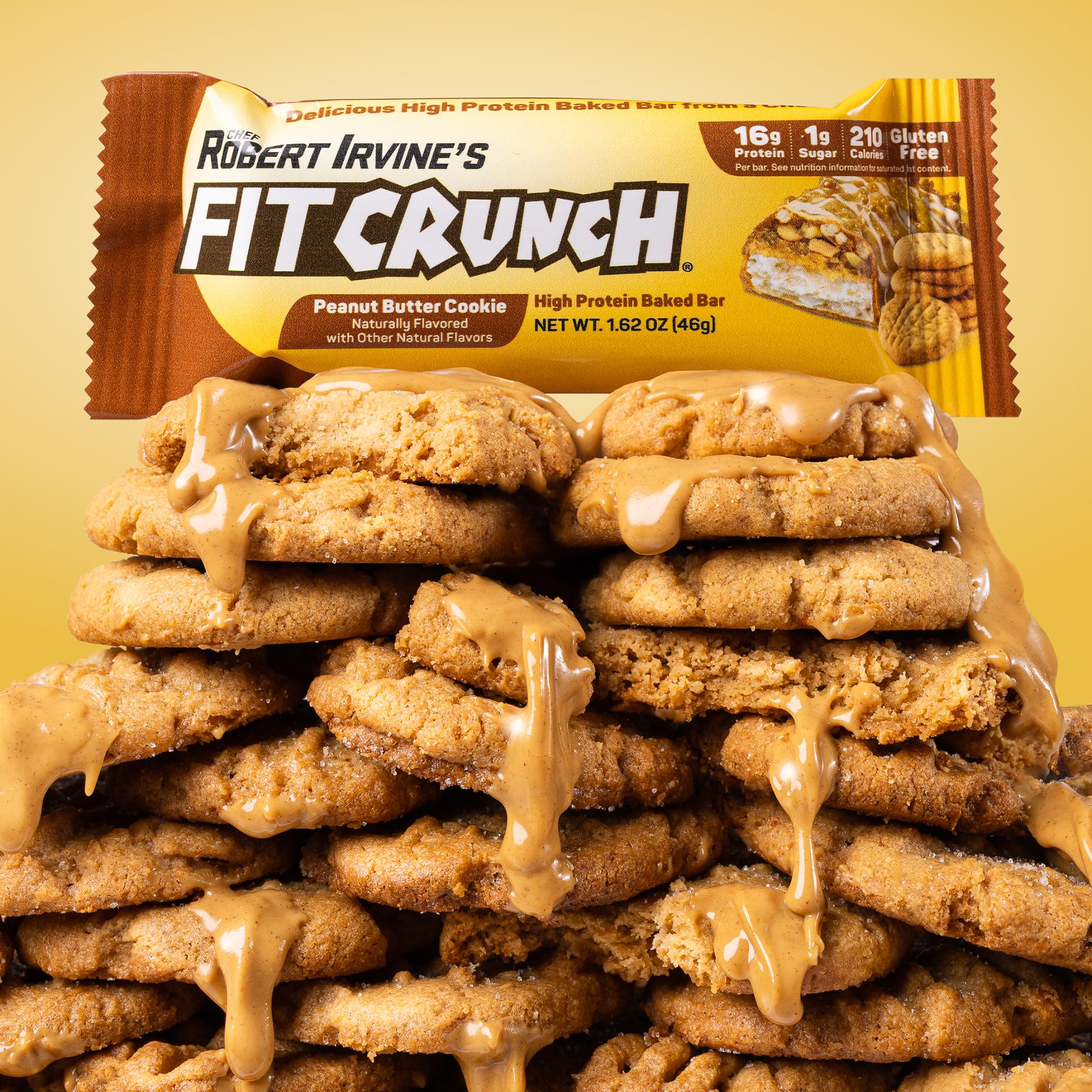 FITCRUNCH Snack Size Bar portion pratique pour déplacement.