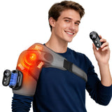 FitEase épaule-chauffante avec commande détachable, contrôle rapide et précis.