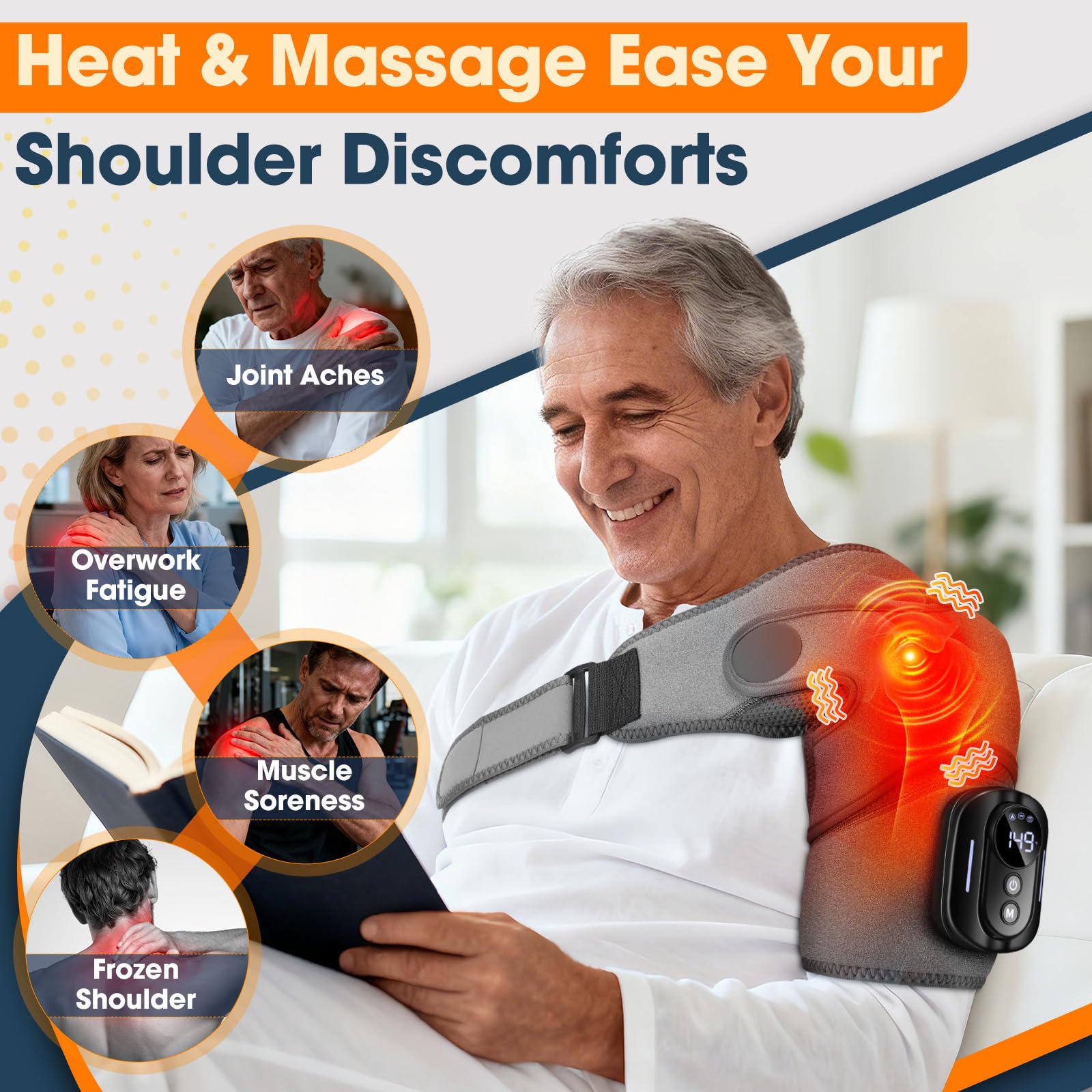 FitEase épaule-chauffante enveloppante et confortable.