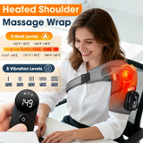 FitEase épaule-massage, couverture étendue avec 5 vibrations réglables.