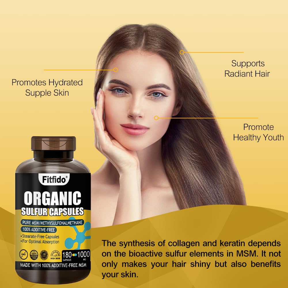 Ingrédient MSM pur chez Fitfido — sécurité et simplicité.