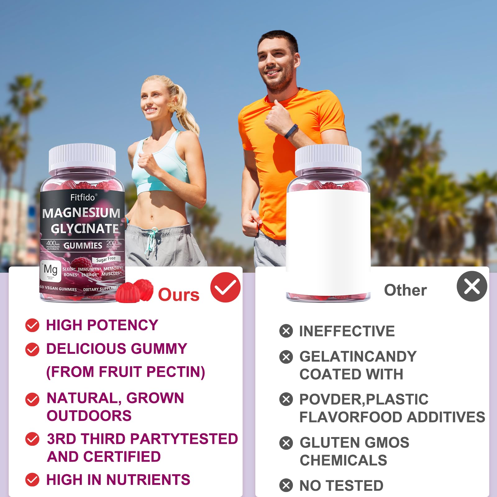 Gommes Fitfido prêtes pour relaxation et concentration tout au long de la journée.