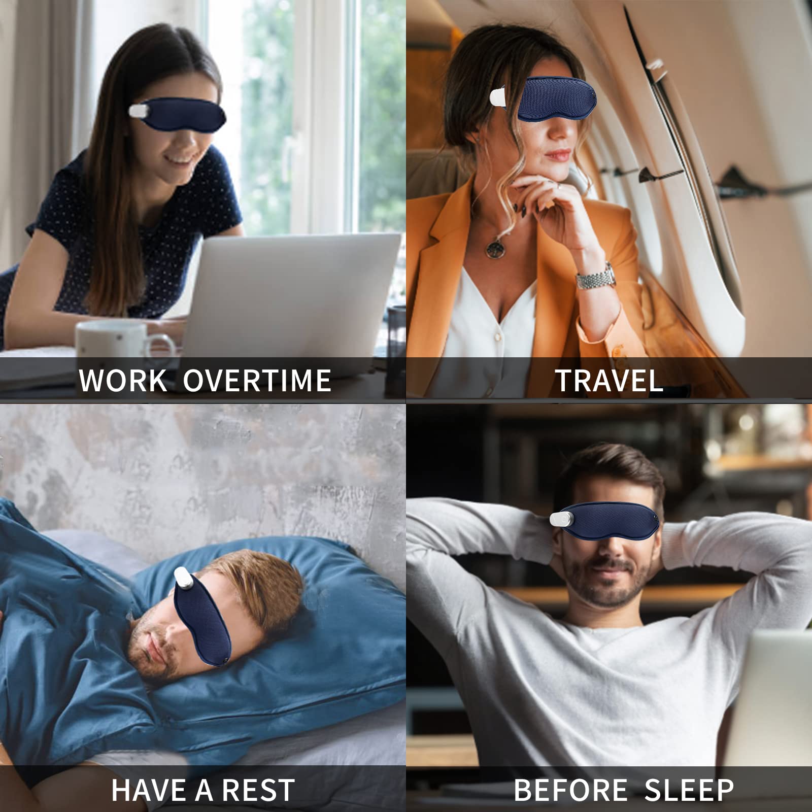 Fitgbey Masque Oculaire Timer 15 Minutes assure une utilisation sûre