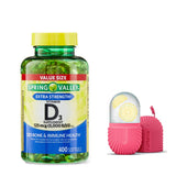 FitMania Vitamine D3 gélules molles en bouteille – soutien potentiel des os et immunité