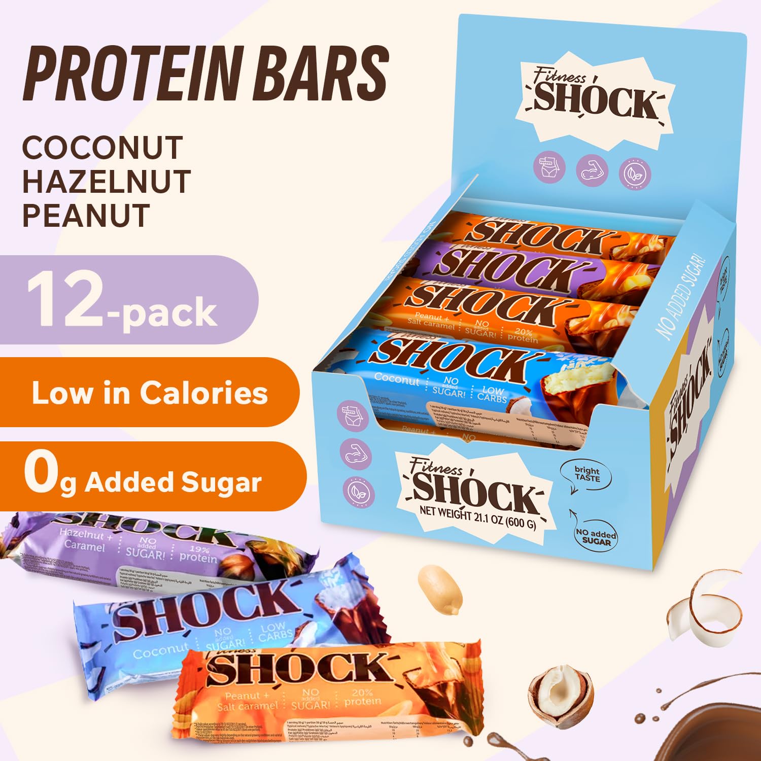 Boîte individuelle FitnesSHOCK, facilité de partage et conservation en déplacement.