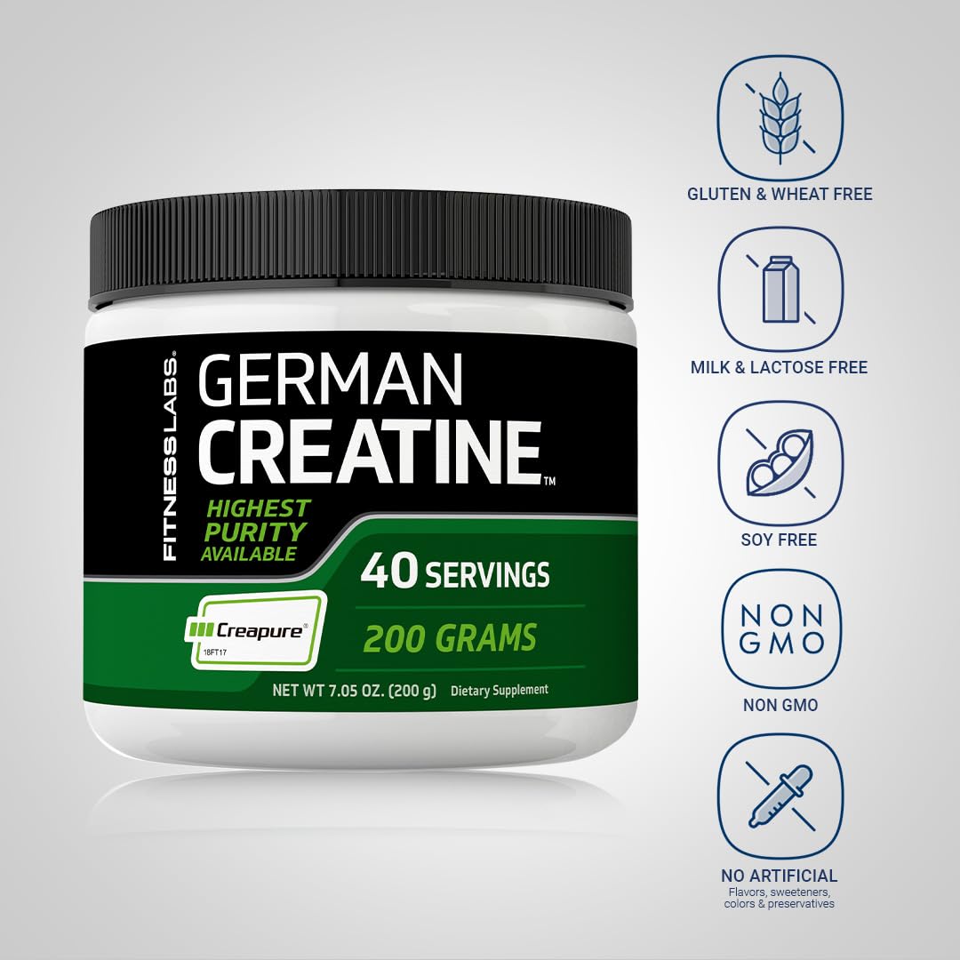 Fitness Labs Cratine Creapure - Poudre: pureté fiable pour vos entraînements.
