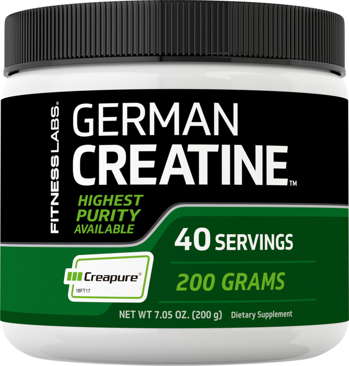 Fitness Labs Cratine Monohydrate - Bouteille: soutien potentiel lors des séances intenses.