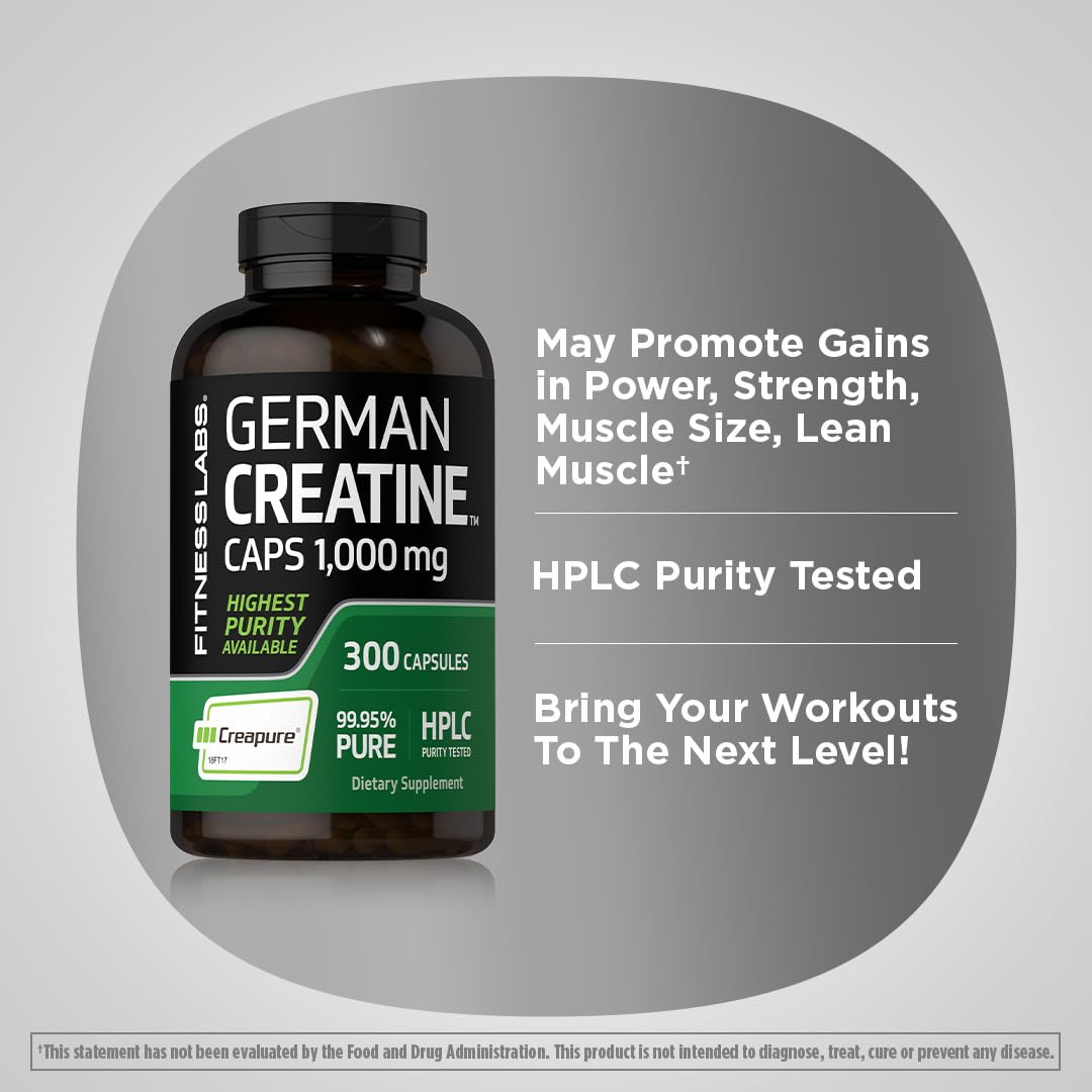Fitness Labs Créatine Monohydrate Capsules – en salle de sport, usage avant l’entraînement