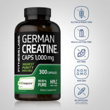 Fitness Labs Créatine Monohydrate Capsules – flacon ouvert, prise quotidienne facilitée