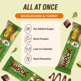 Boîte de 12 barres FitnesSHOCK, snack quotidien pratique.