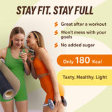 Goût pistache et chocolat noir pour une pause dessert saine avec FitnesSHOCK.