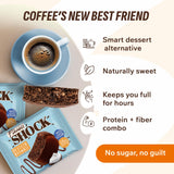 Ingrédients naturels: chocolat noir et coco dans le brownie FitnesSHOCK.