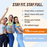 Boîte de 10 brownies FitnesSHOCK de 50 g, portion pratique.