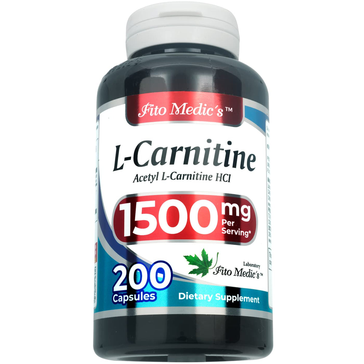 FITO MEDIC'S L-CARNITINE 1500 mg, bouteille prête pour énergie naturelle.