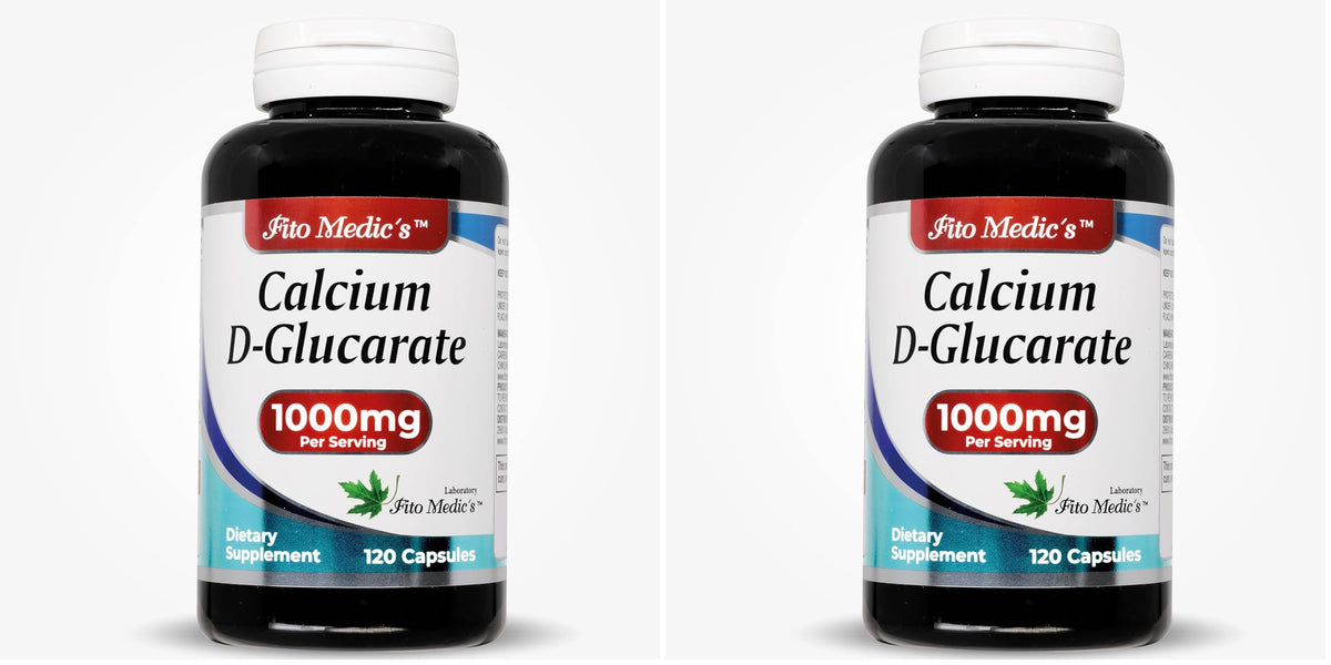 Fitomedics Lab Calcium d-glucarate — bouteille, soutien potentiel au métabolisme hormonal