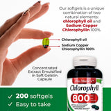 Gélules FITO MEDIC'S Chlorophylle Pure 800 mg, absorption aisée au quotidien.
