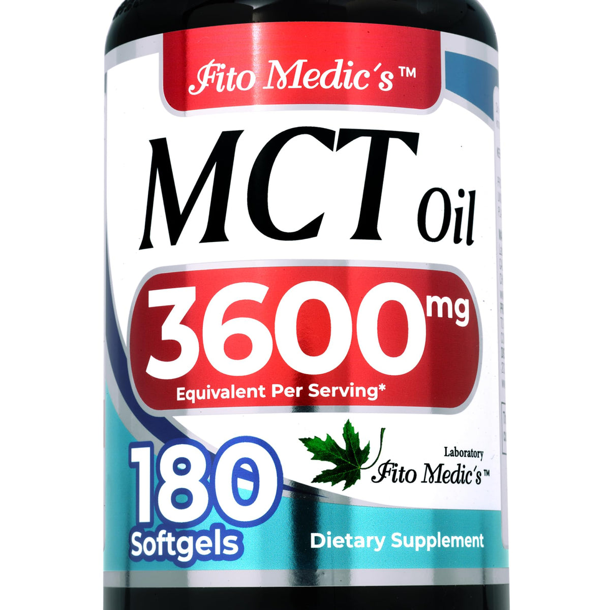 FITO MEDIC'S Lab capsules MCT, 180 gélules pour énergie pratique.
