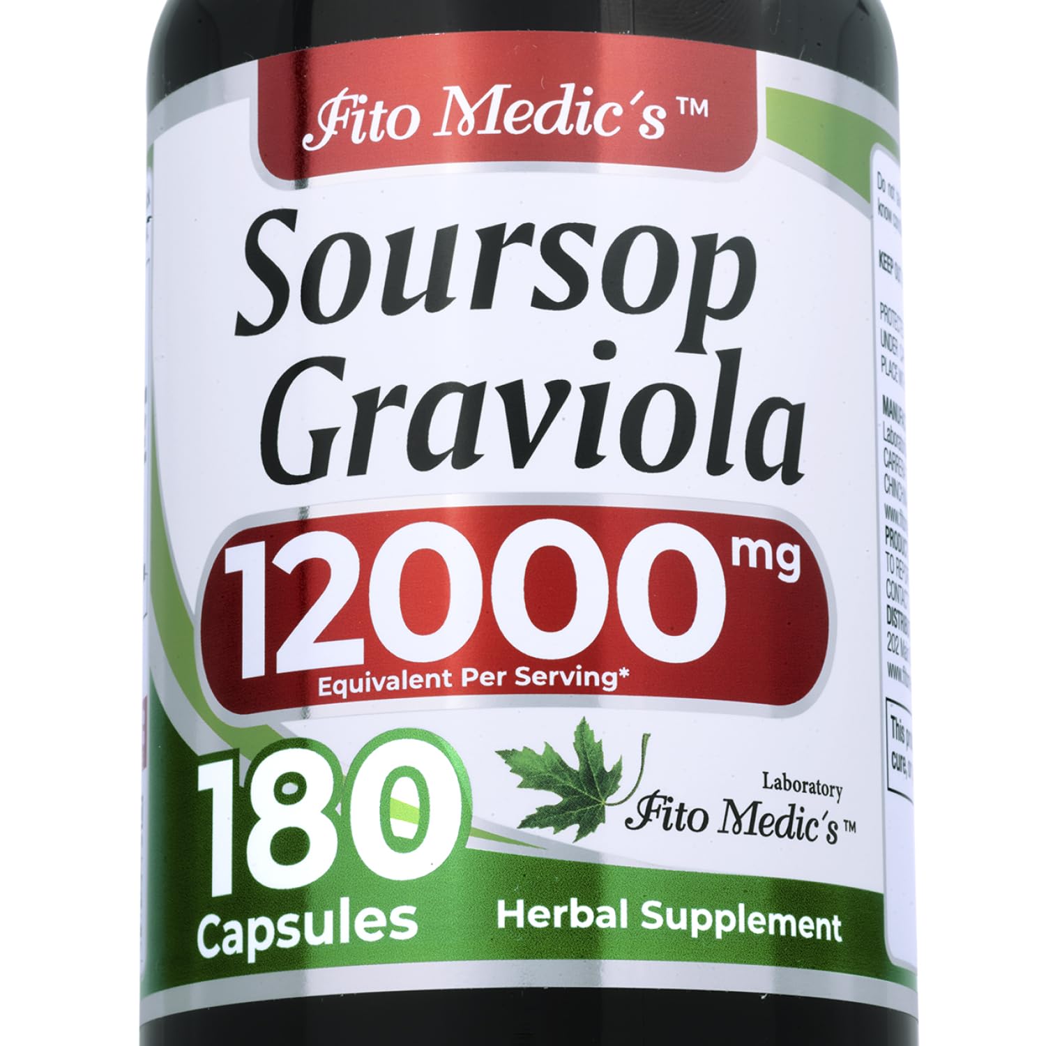 Bouteille FITO MEDIC'S Lab de graviola prête à l'emploi pour votre routine.
