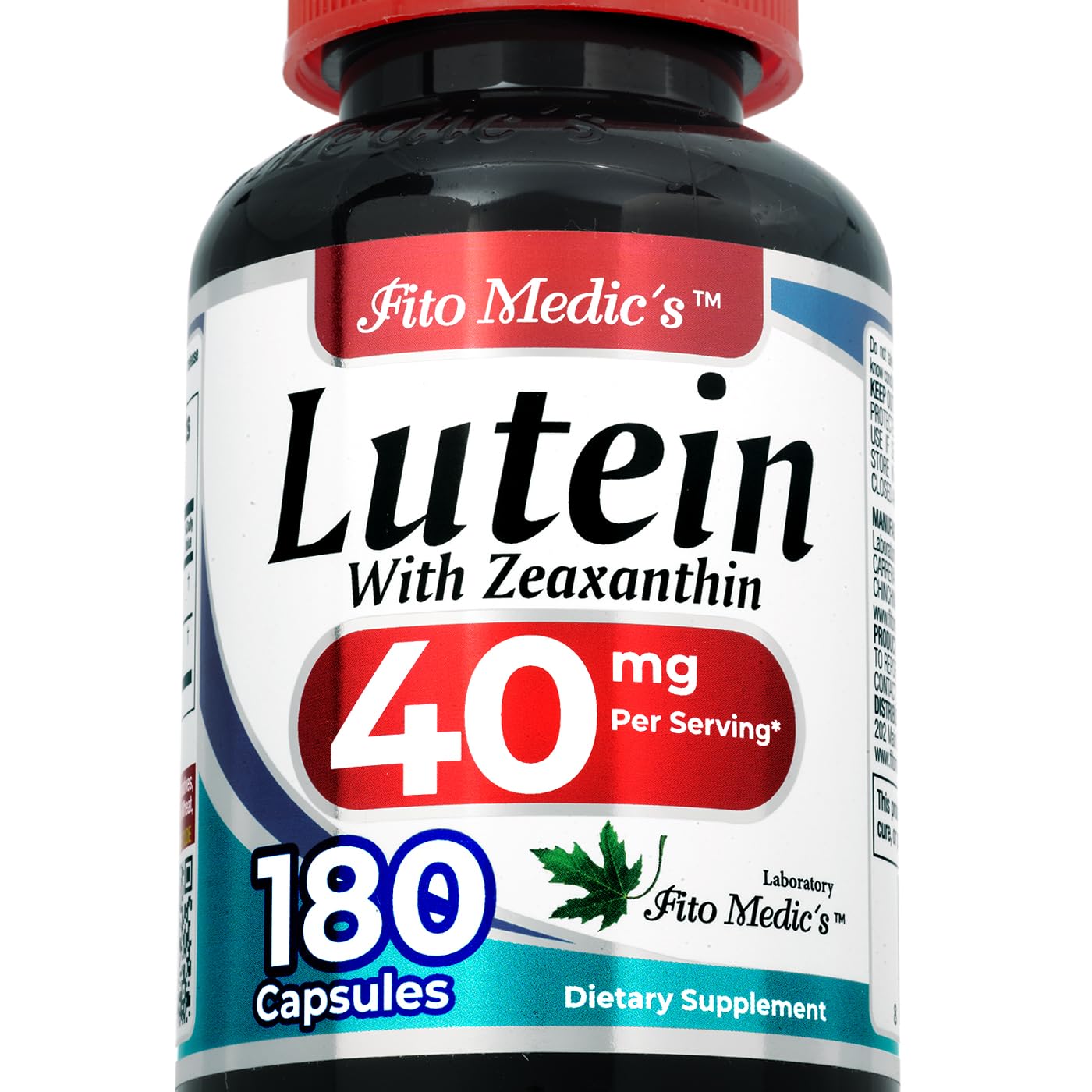 FITO MEDIC'S Luteine concentré, bouteille 180 capsules, soutien visuel potentiel