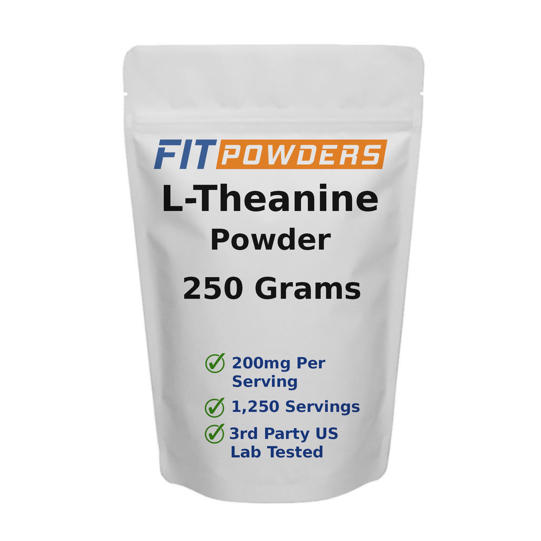 FitPowders L-Theanine: poudre mesurée avec scoop pour dosage précis et pratique