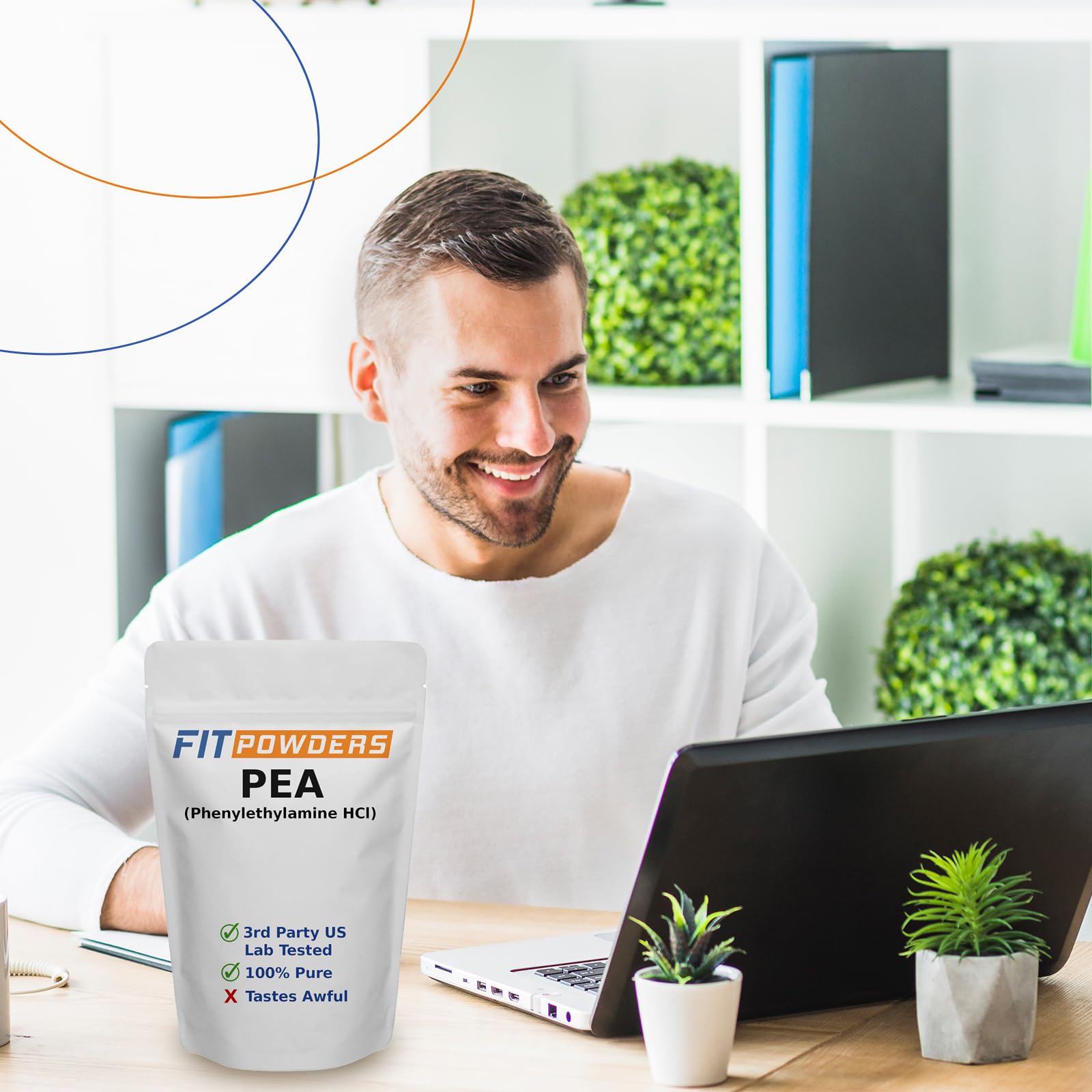 FitPowders Phényléthylamine HCL – poudre fine qui se dissout rapidement.