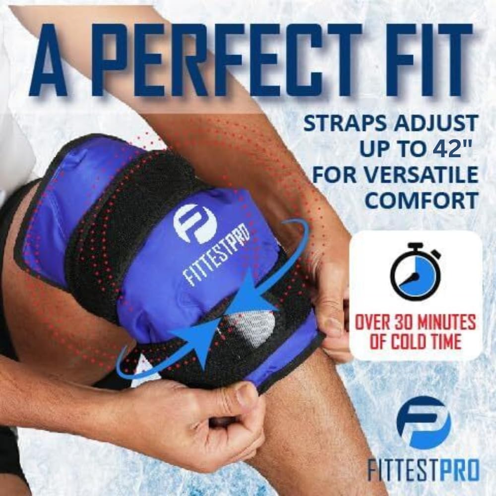 Genou Fittest Pro Attaches Reglables XL : maintien sûr pour mouvement libre.