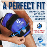 Genou Fittest Pro Attaches Reglables XL : maintien sûr pour mouvement libre.