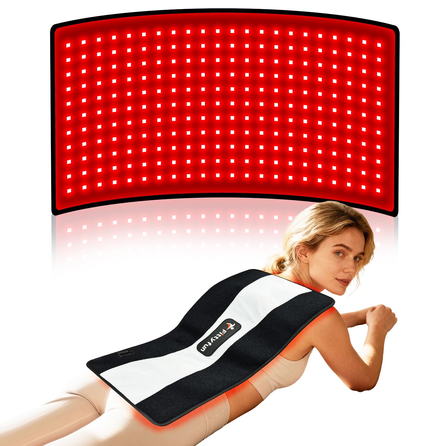 Fittyfun bande lumière rouge dos : relaxation musculaire à domicile