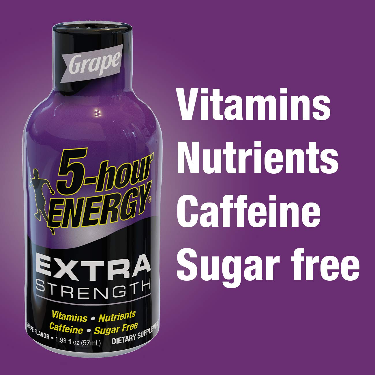 5-hour ENERGY Shot Extra Fort Tropical Saveur tropicale, concentration temporaire possible.