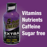 5-hour ENERGY Shot Extra Fort Tropical Saveur tropicale, concentration temporaire possible.