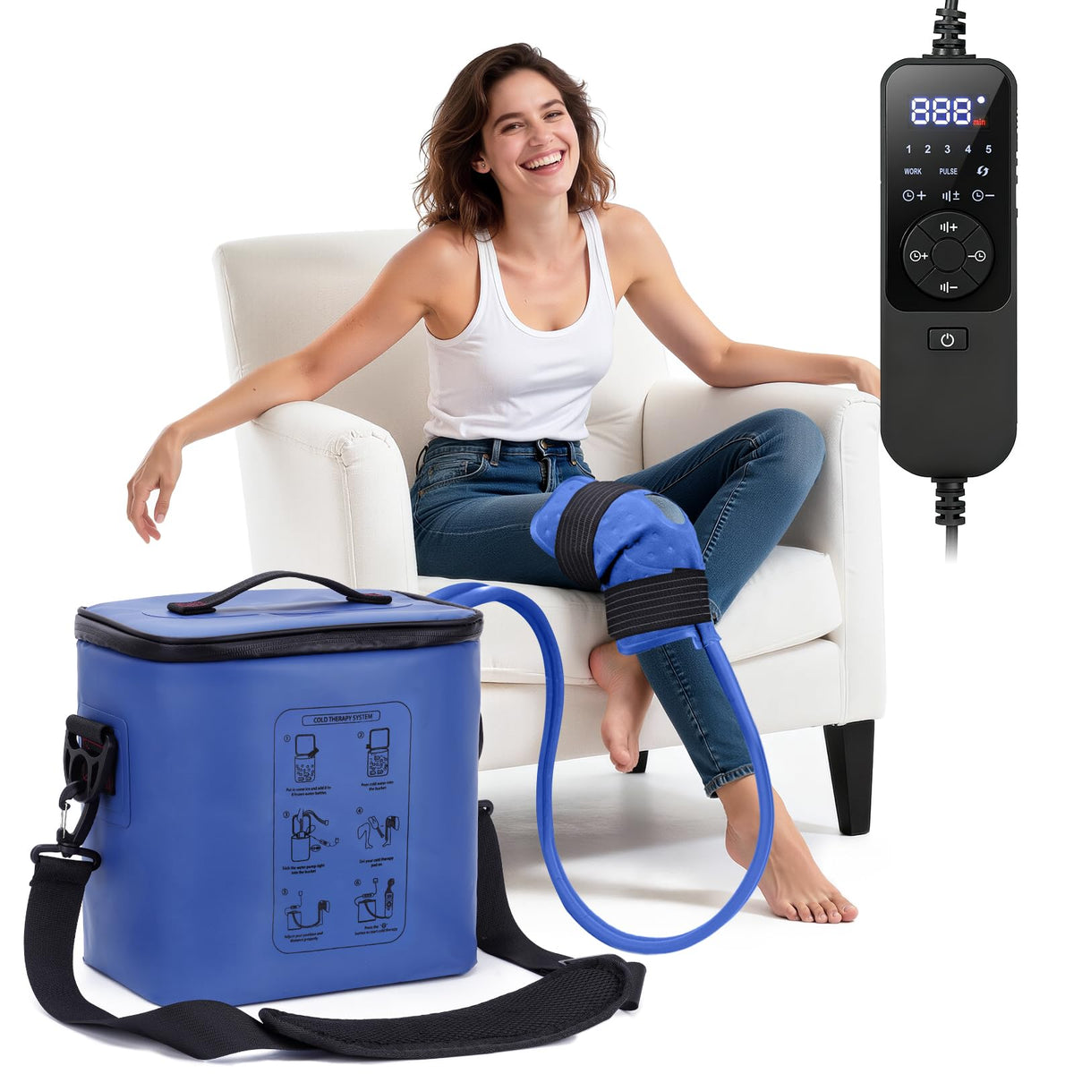 Fiveoffo machine cryo genou – thérapie ciblée après chirurgie du genou avec une option de récupération