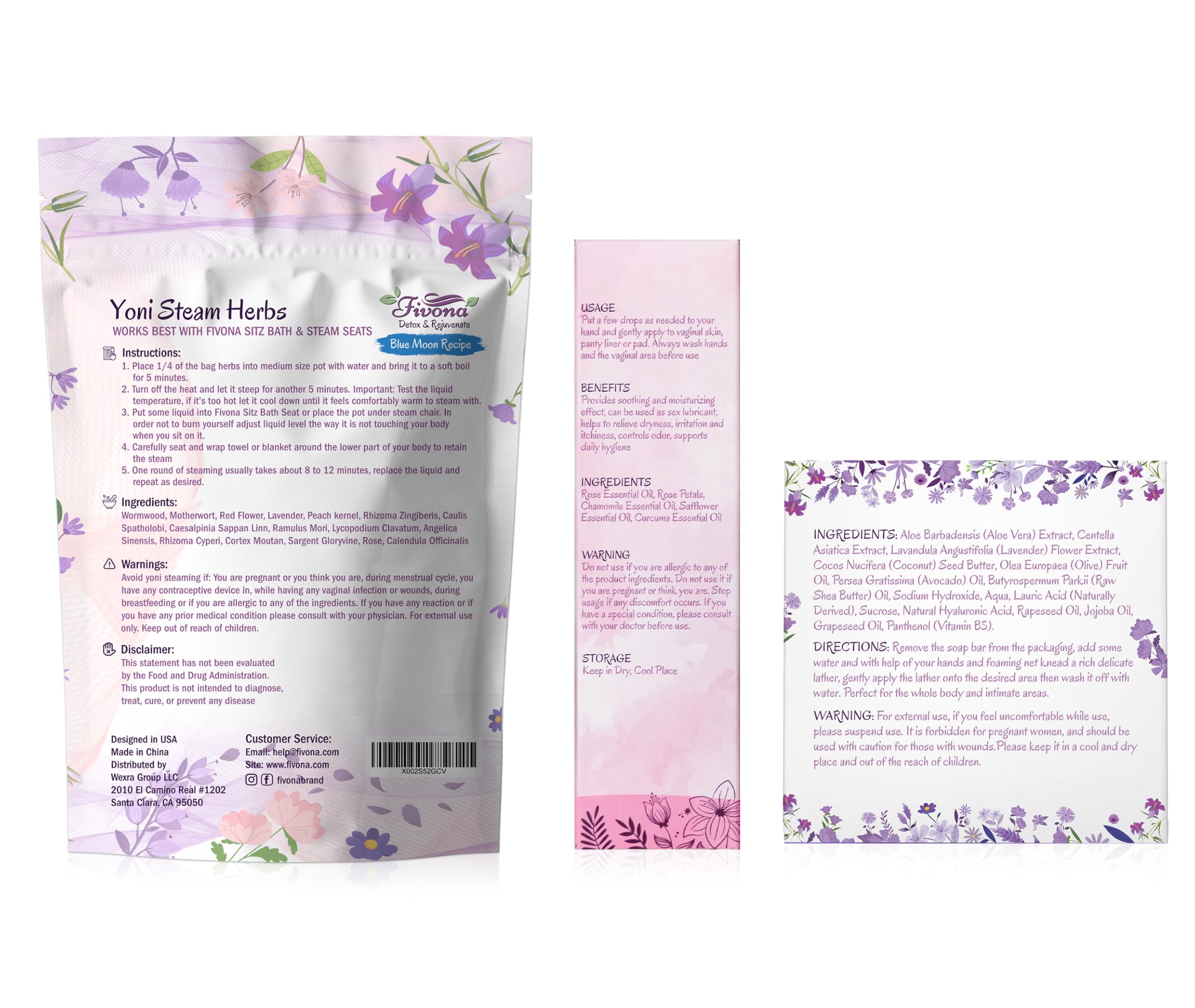FIVONA ensemble soin intime polyvalent et pratique
