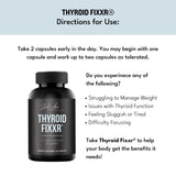 Fixxr Thyroid Support – Contenant capsules, accès facile pour une utilisation quotidienne.