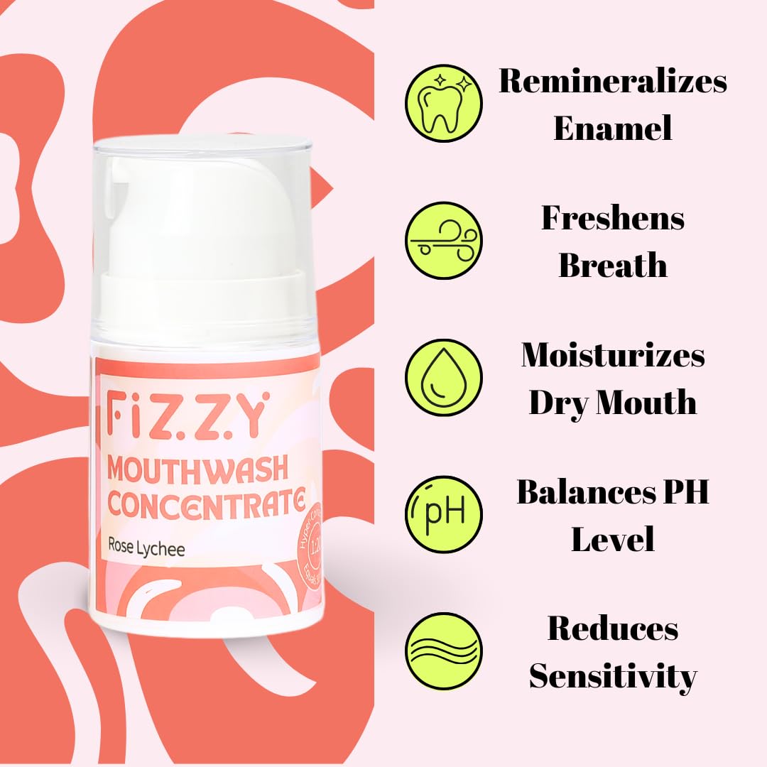 Bouteille compacte Fizzy Rose Lychee, parfum doux pour enfants et adultes