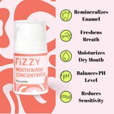 Bouteille compacte Fizzy Rose Lychee, parfum doux pour enfants et adultes