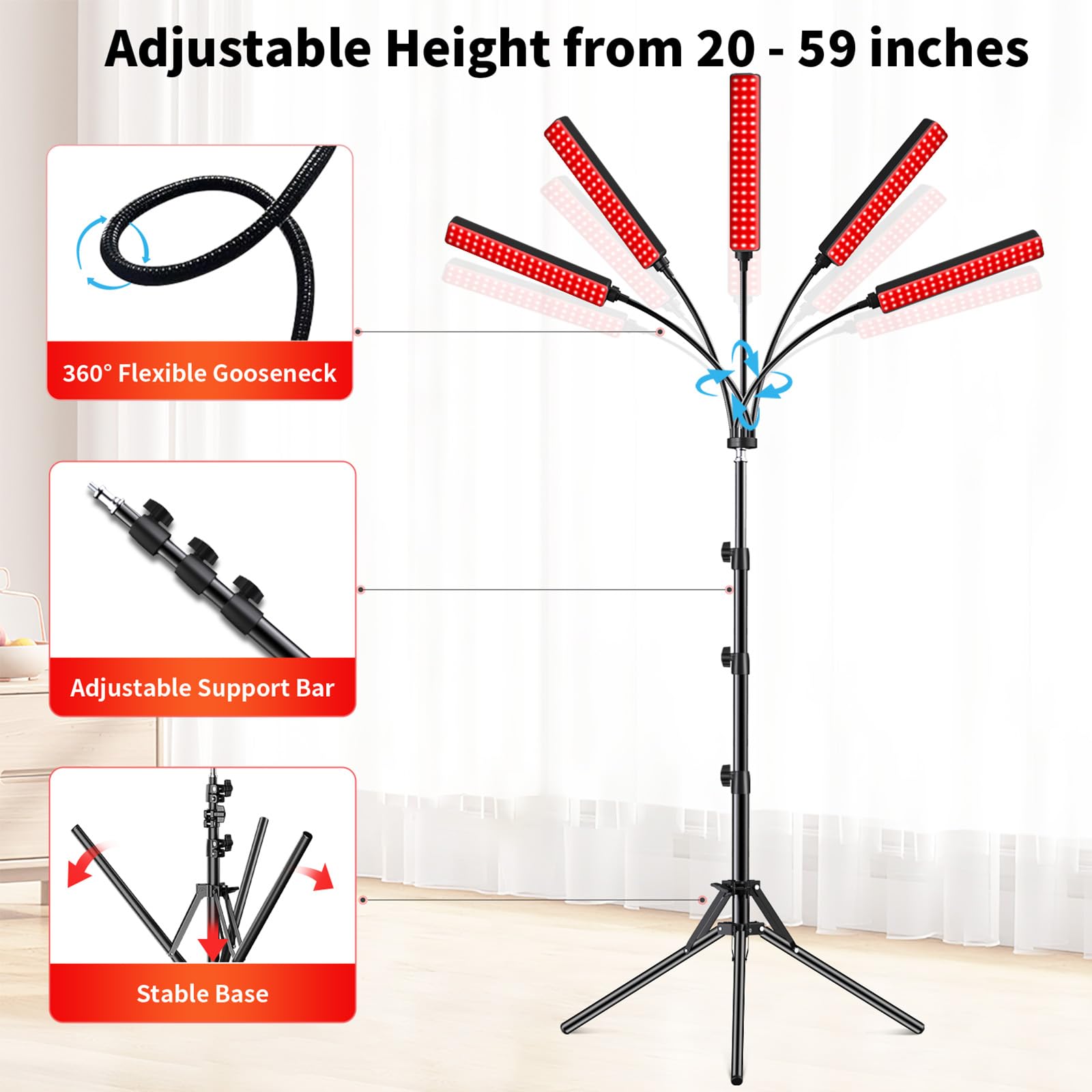 LEDs 660nm et 850nm FlaoAito pour combinaison lumineuse