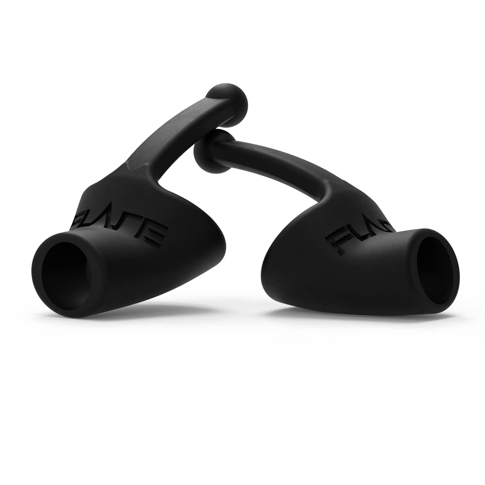 FLARE AUDIO Calmer Night Mini, bouchon d'oreille noir, réduit les bruits irritants sans bloquer le son.
