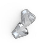 Réflecteur aluminium dirige le son pour réduire les distorsions haute fréquence.