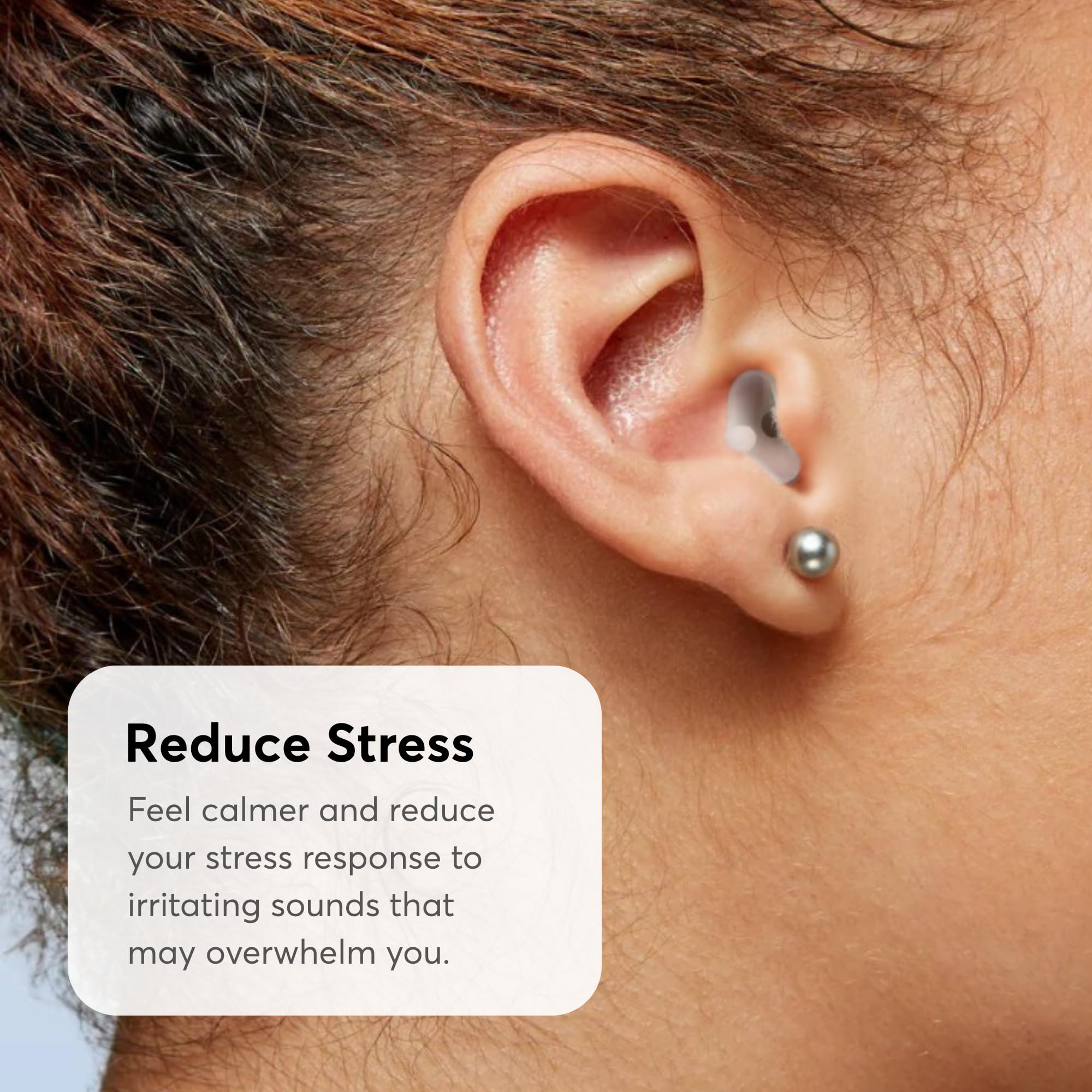 Flare Calmer détail silicone mou, toucher doux et ajustement naturel.