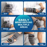 FlareMore bandage chauffant cheville bleu, chaleur uniforme
