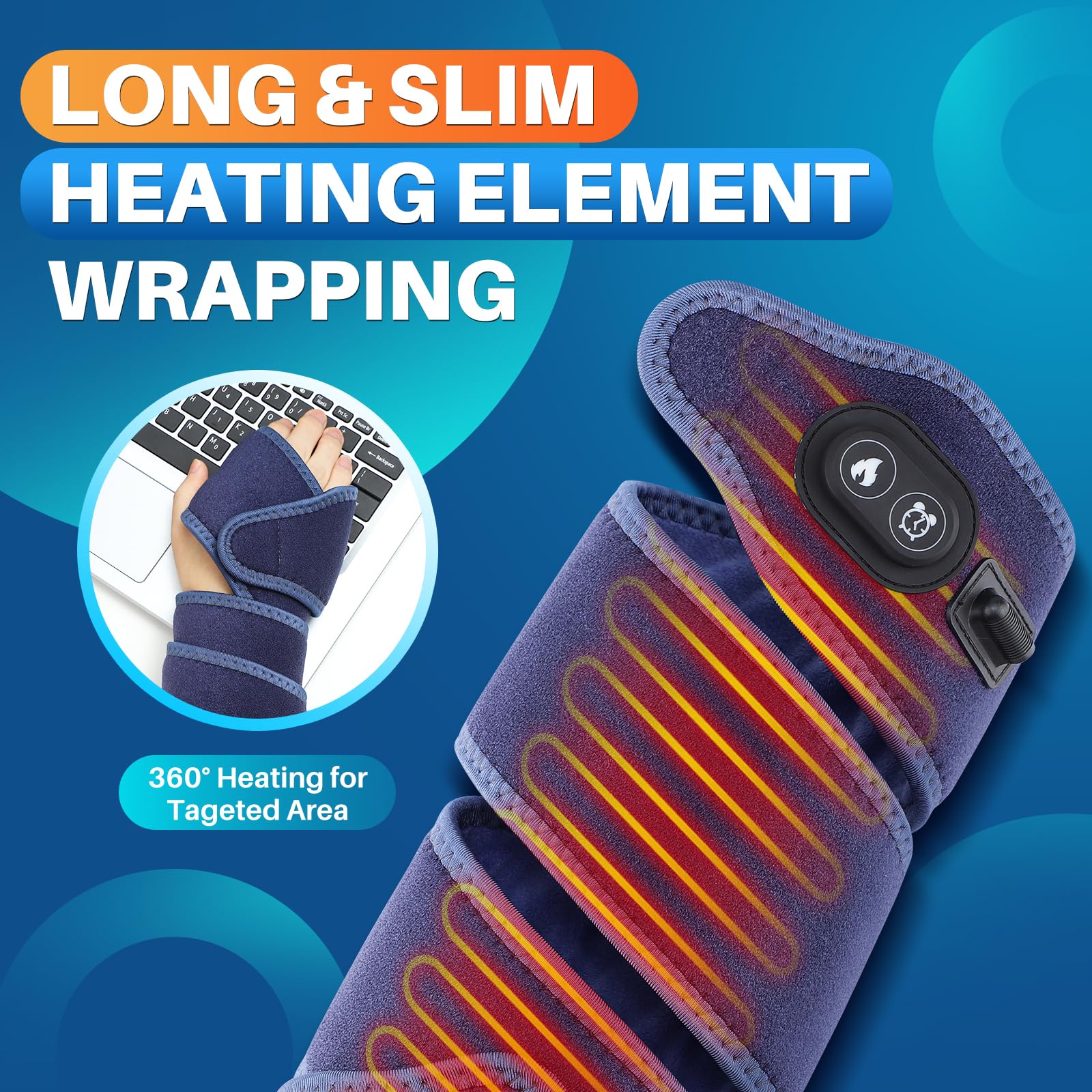 FlareMore compresse chauffante pour le genou, enveloppe souple et chaleur ciblée.