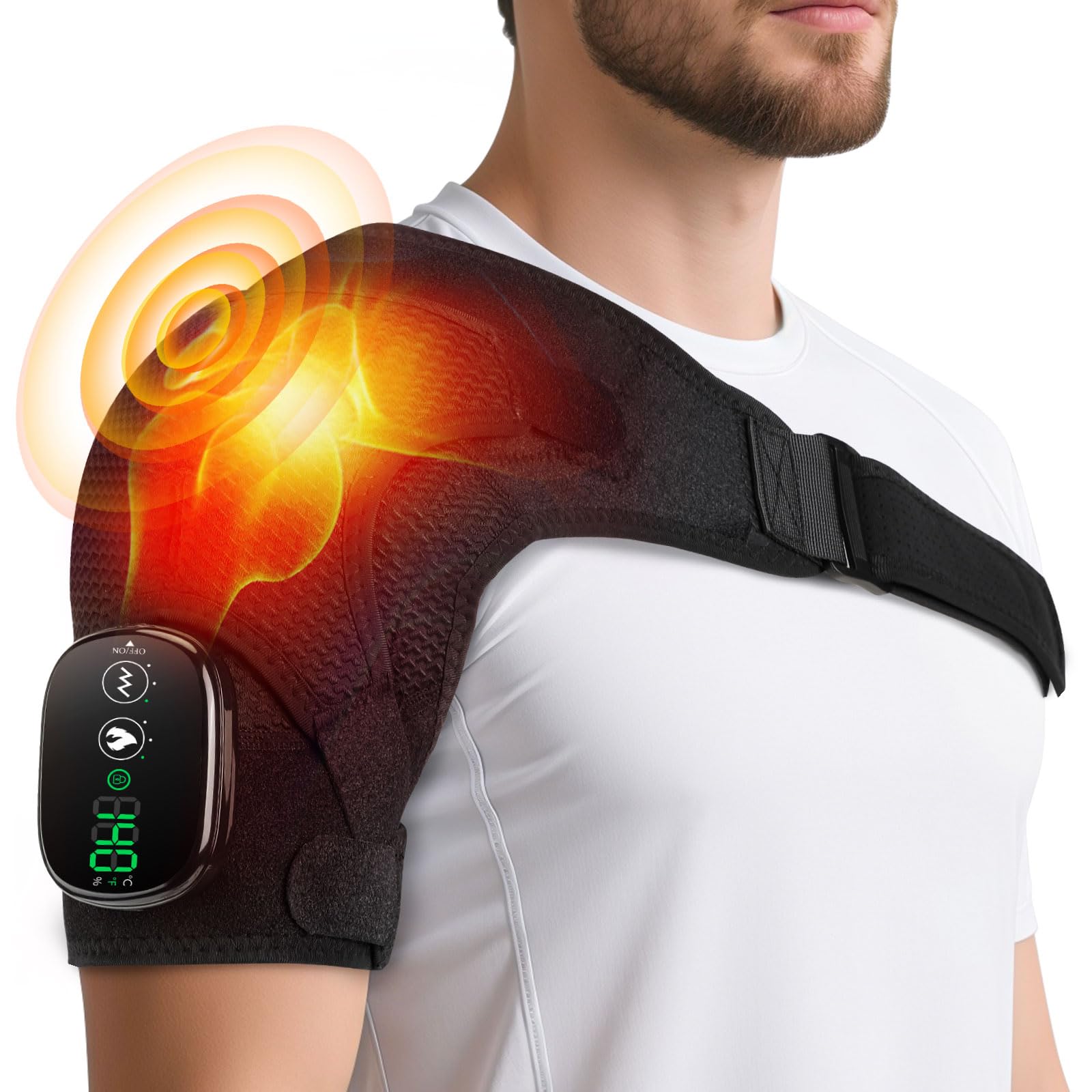FlareMore épaule massage-vibration pour détente rapide au bureau.