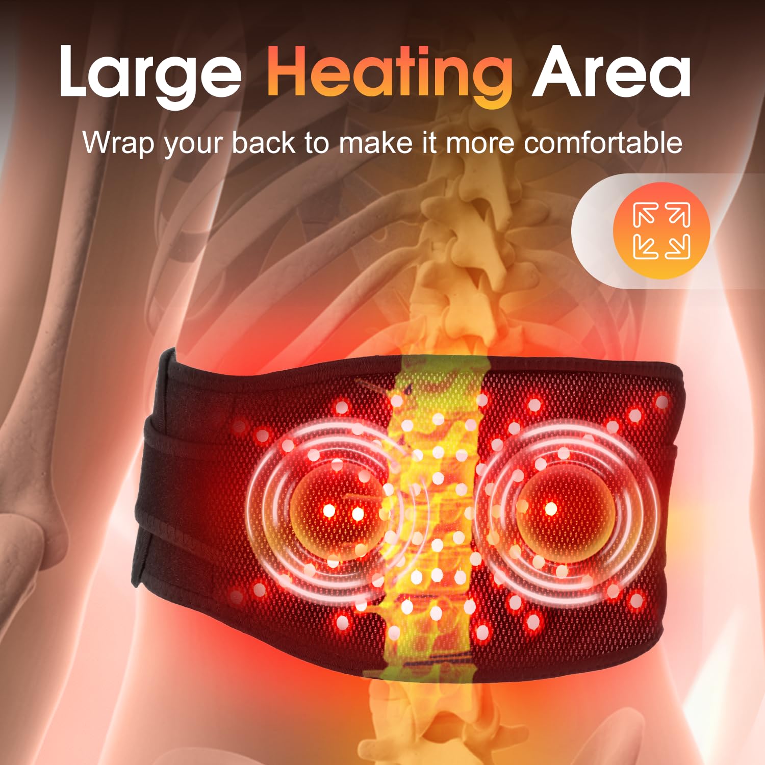 FlareMore modes 3 chaleurs et 3 massages, personnalisation facile.