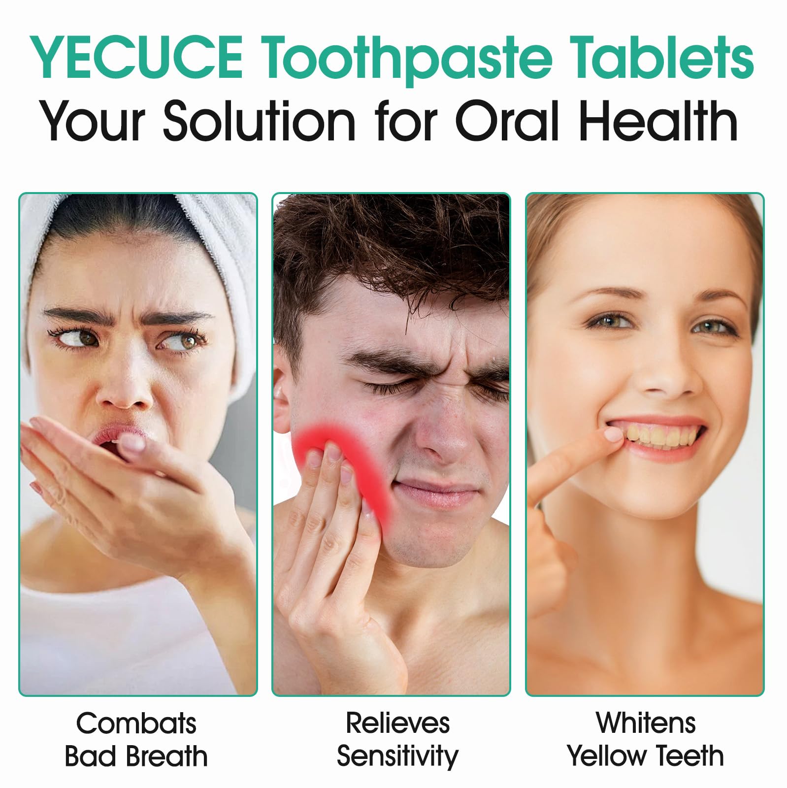 Flasture tablettes dentaires voyage menthe portable: parfait pour l'hygiène en déplacement.