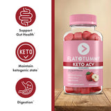 Flat Tummy Keto ACV Gummies texture gélifiée et goût fruité agréable.