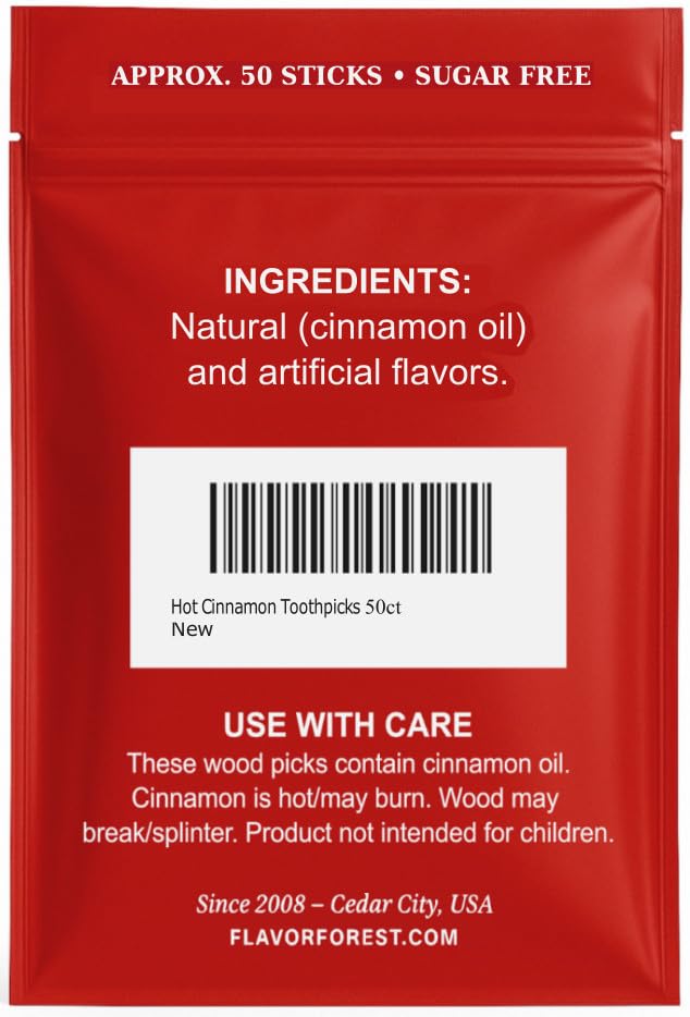 Flavor Forest usage quotidien cannelle rouge, option sûre pour apéritifs et snacks.