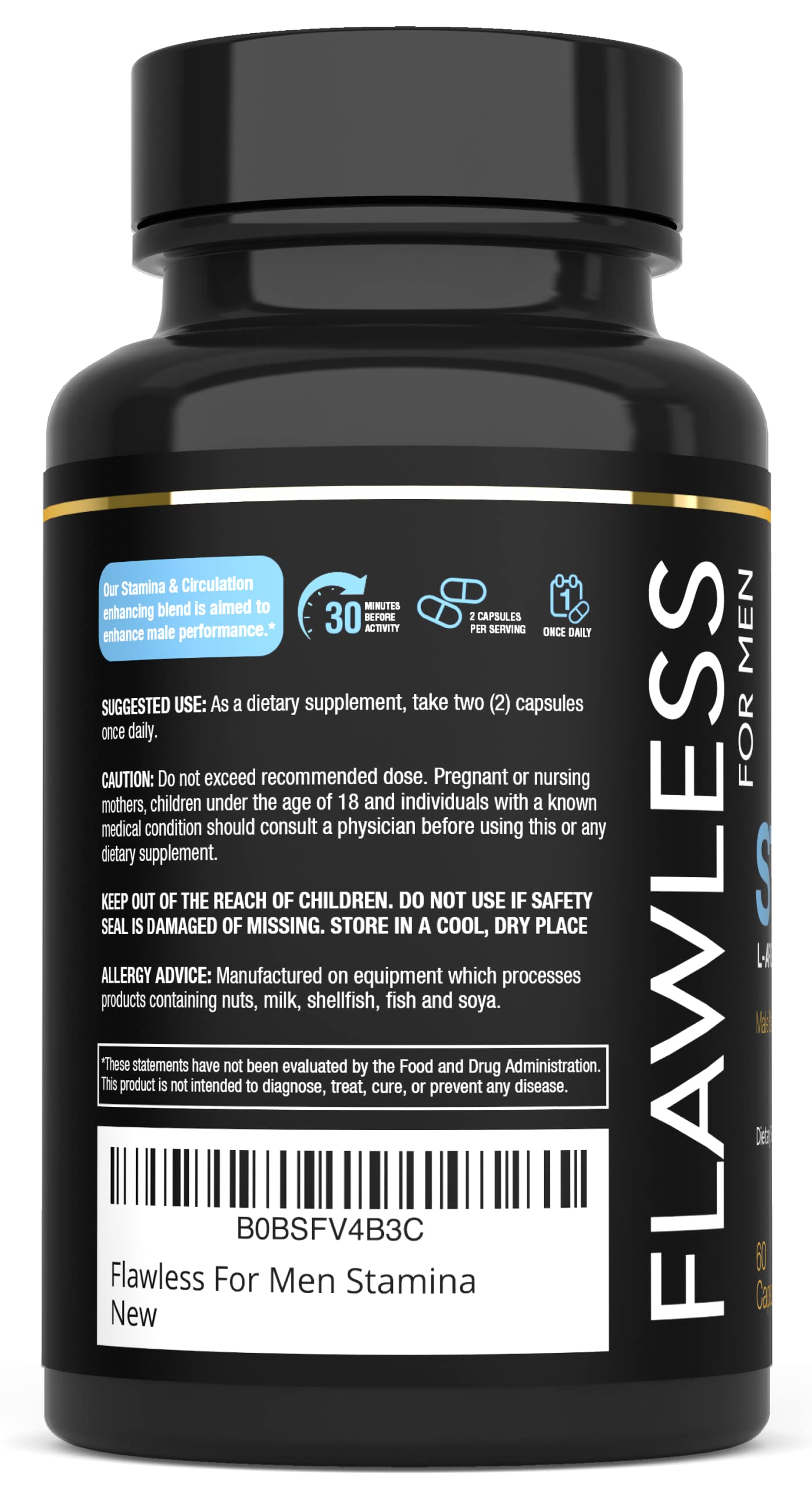 Flawless pour hommes Stamina – utilisation quotidienne, routine simple pour les séances régulières.
