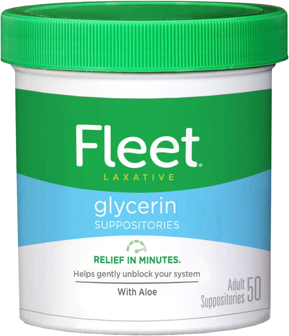 Fleet Glycérine: boîte de 50 suppositoires adultes, pratique en lot.